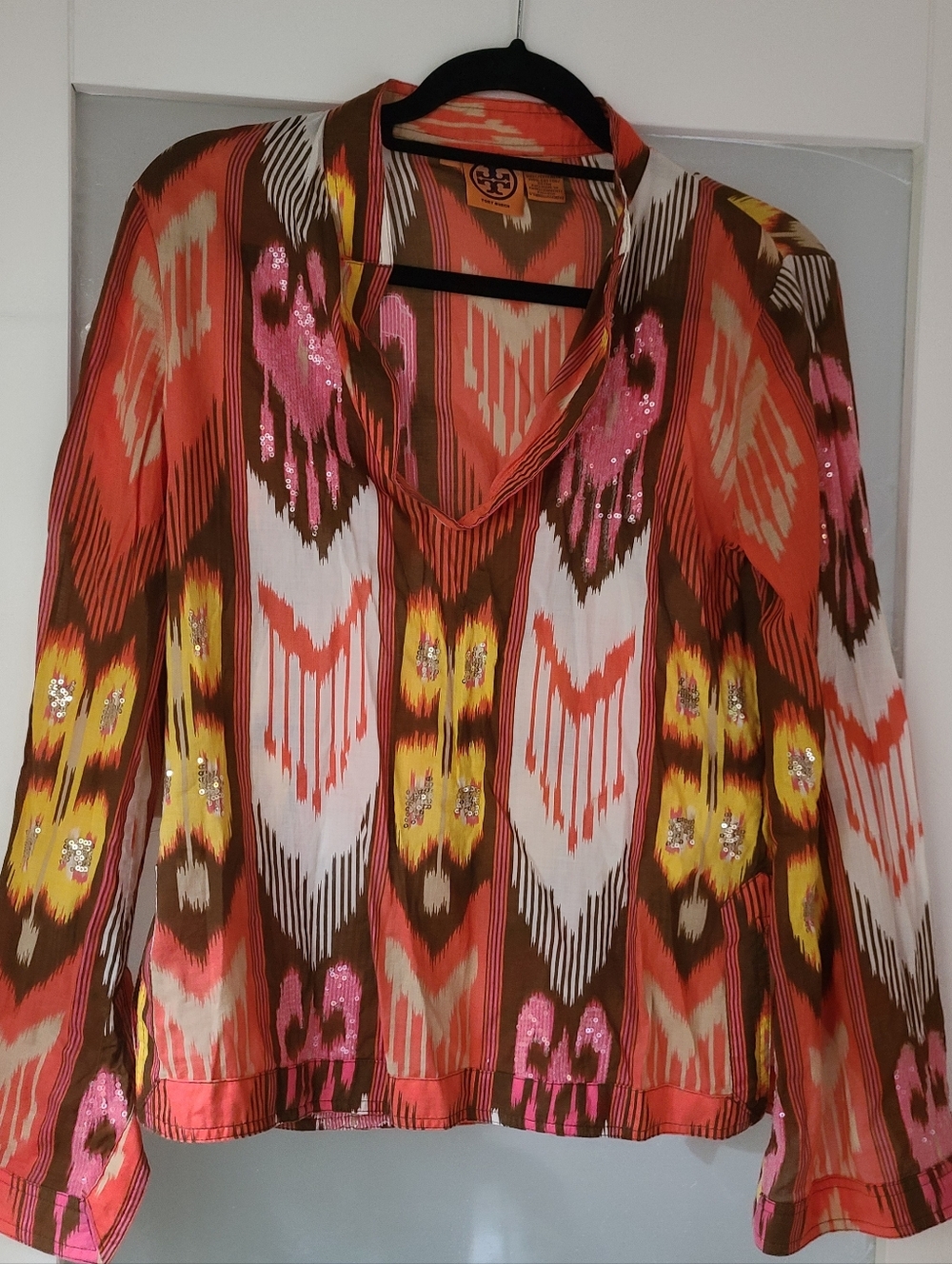 Fun Tori Burch blouse. Size 6.  GUC
